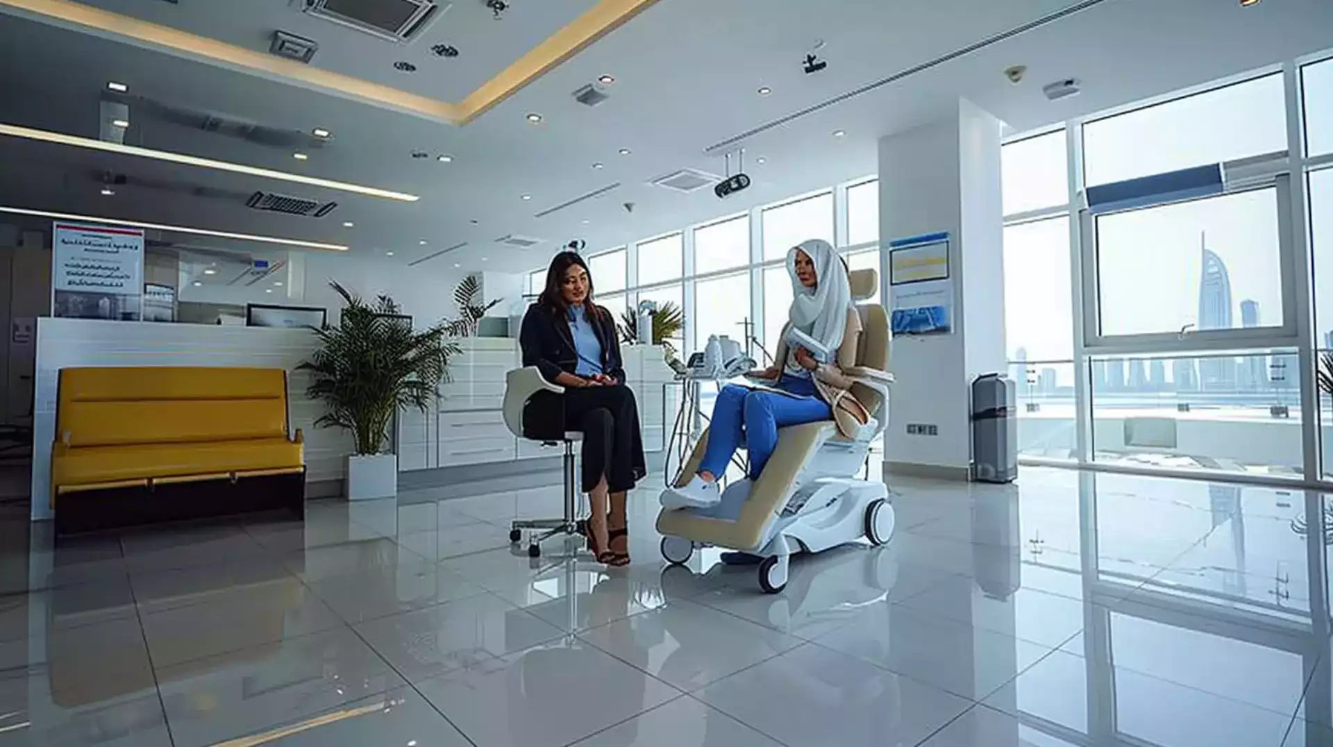 Image capturing Dubai's healthcare excellence, highlighting the city's role as a premier medical tourism hub