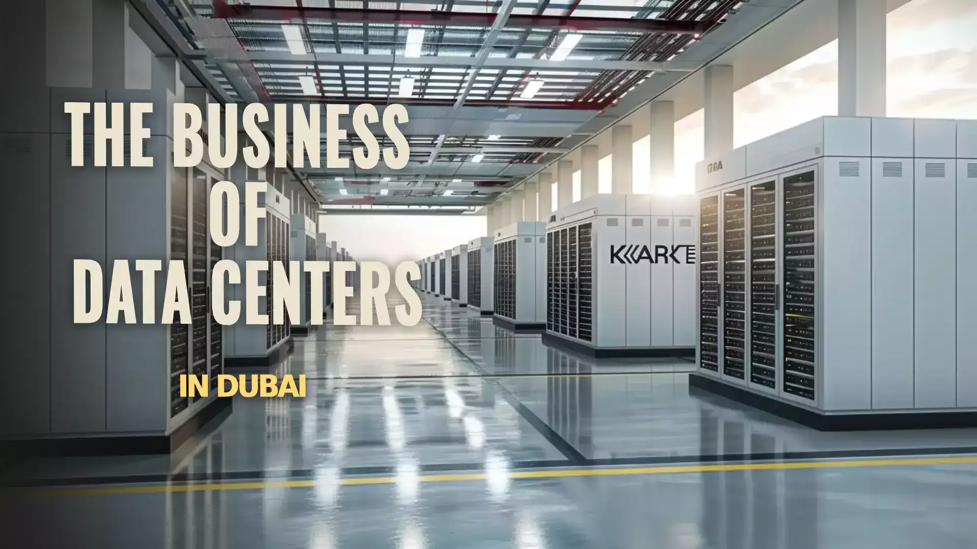 Modern data center in Dubai, supporting the city's digital infrastructure