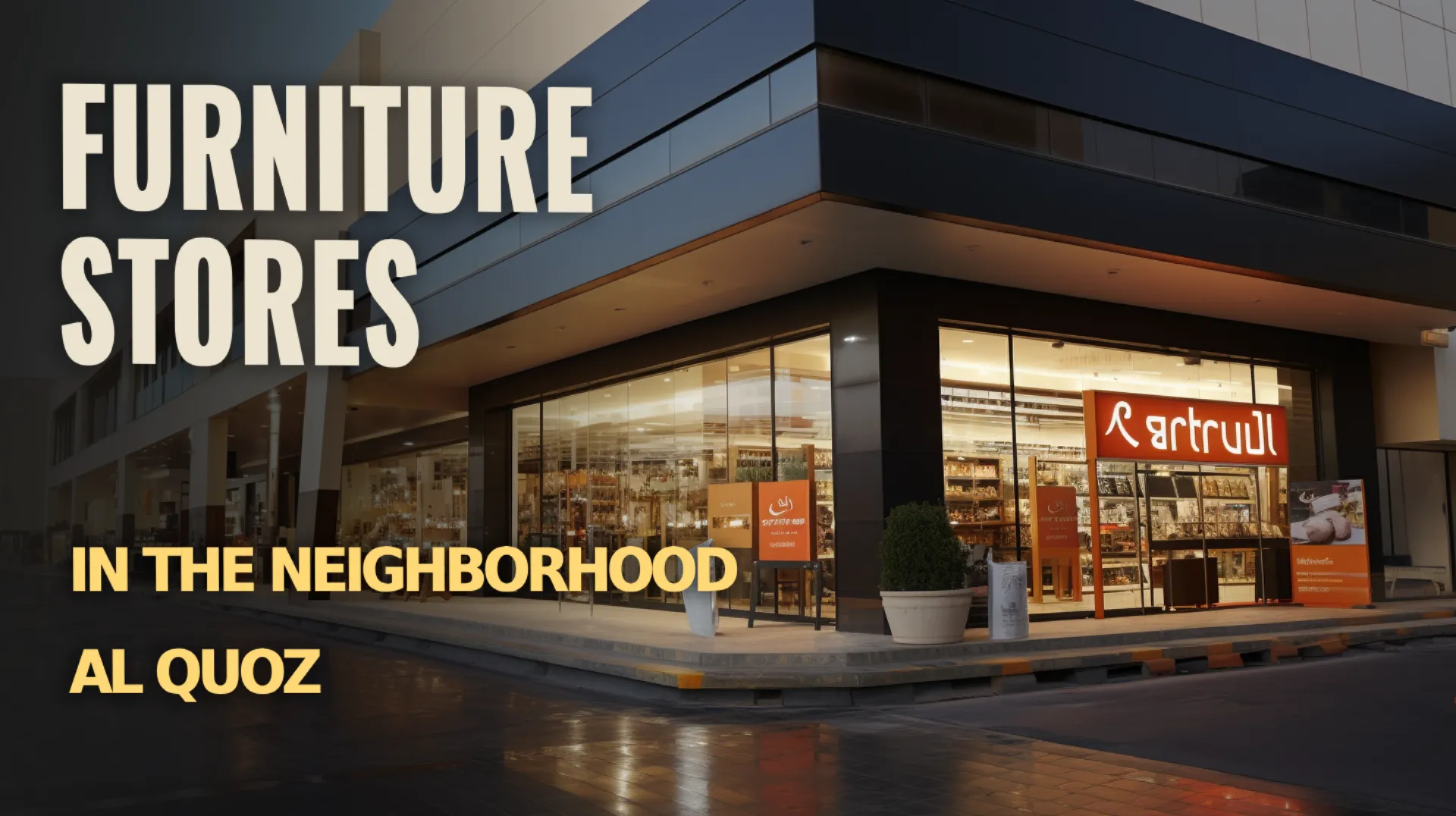 Furniture Stores in Al Quoz - Explore a Variety of Stylish Options