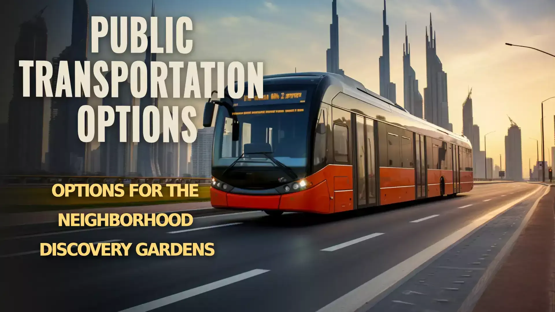 Effortless Commutes Await - Public Transportation in Discovery Gardens