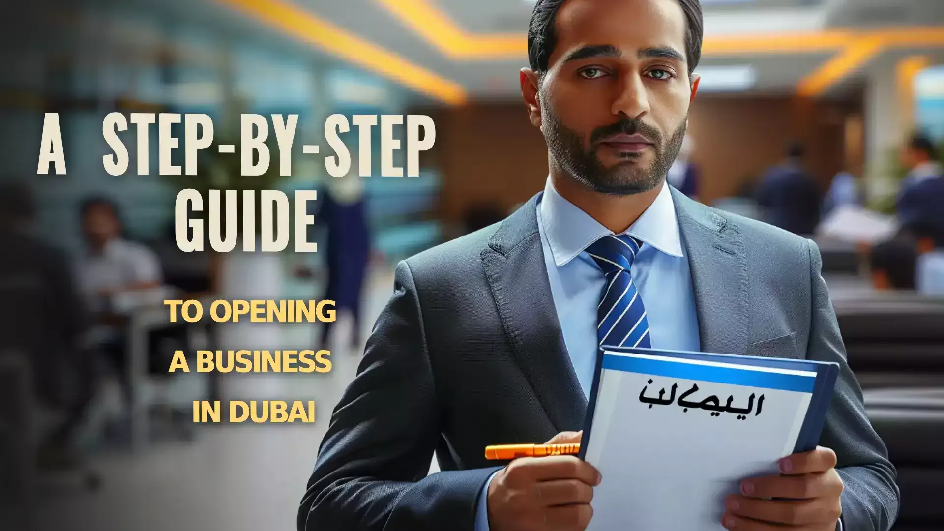 Image depicting the process of opening a business in Dubai