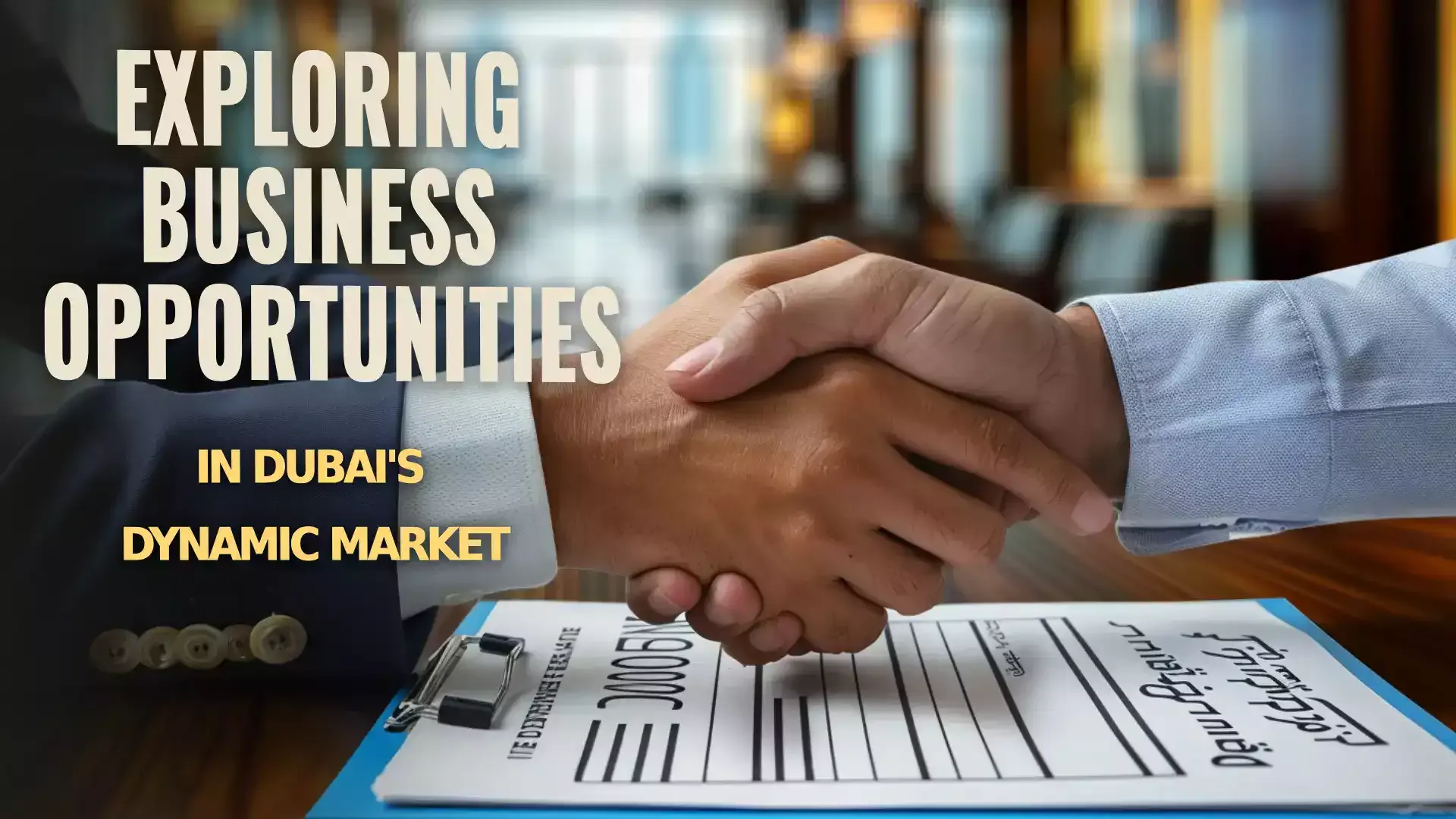 Image depicting various business opportunities available in Dubai