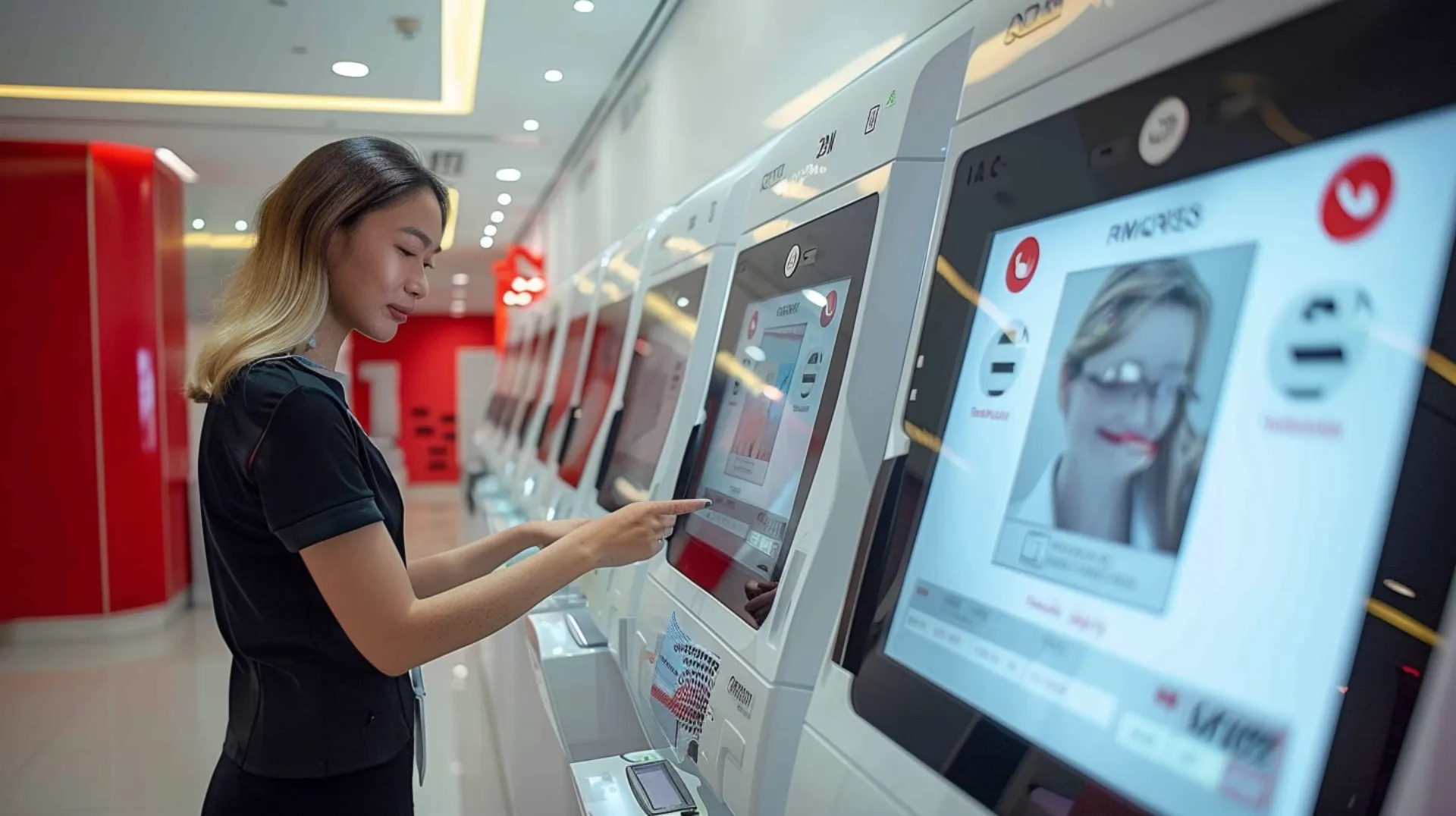 Self-service terminals, showcasing new technologies in Dubai's municipal services for enhanced public convenience