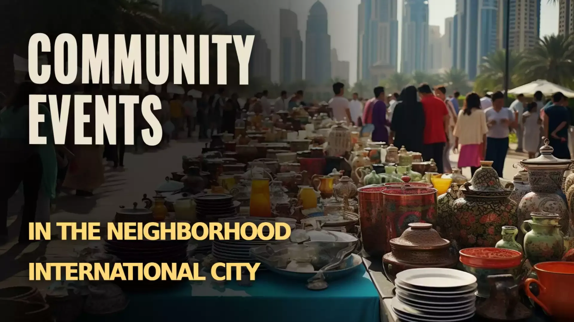 Community Events in International City - Street Fair in Dubai    