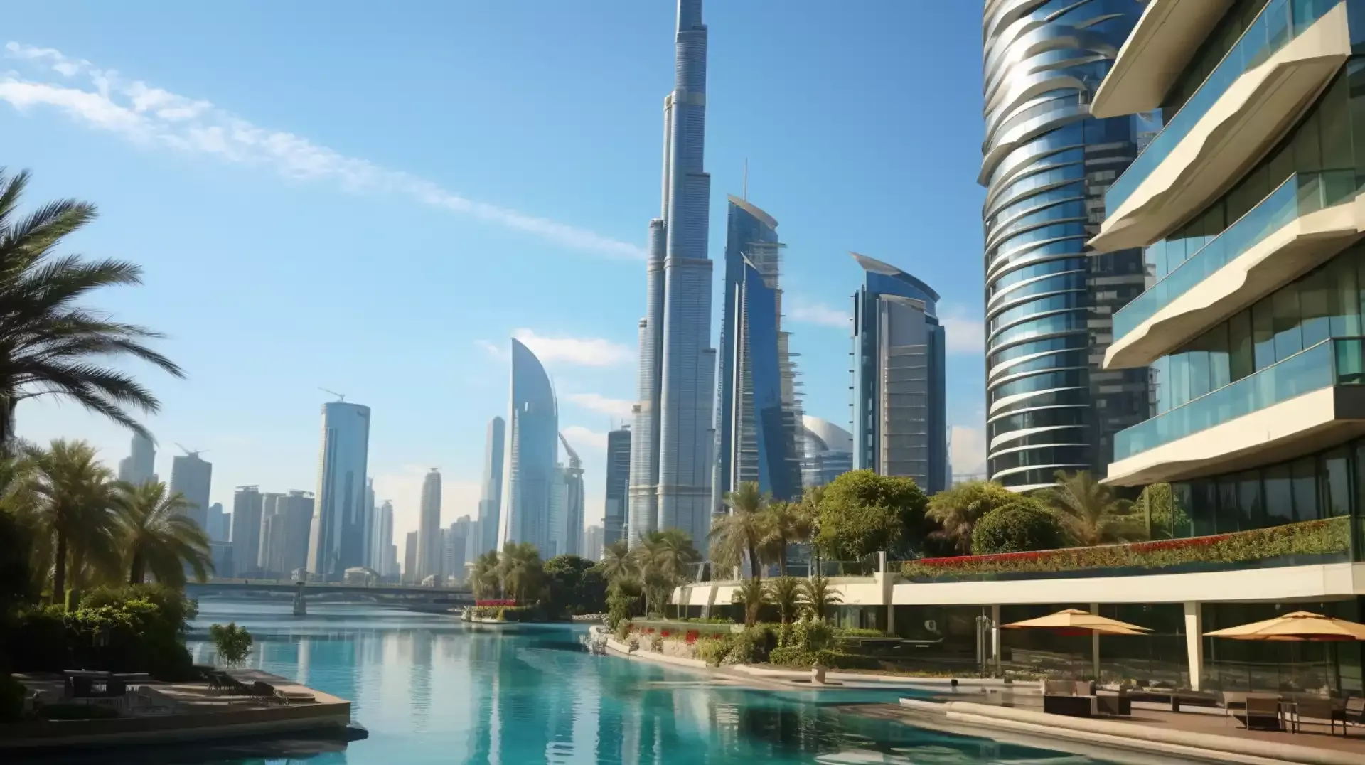 Modern architecture blending with nature in Waterfront Living at JLT 