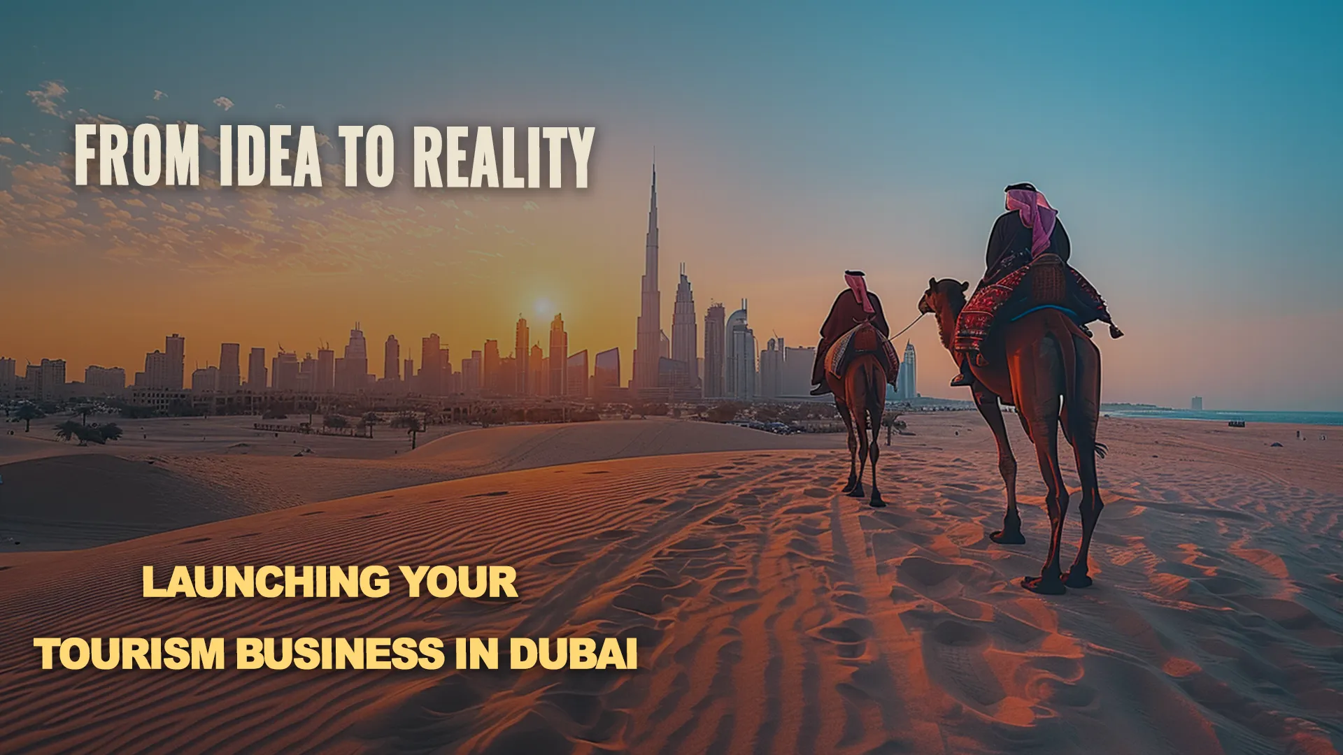 Tourist camel ride in Dubai, offering an authentic desert experience and cultural adventure