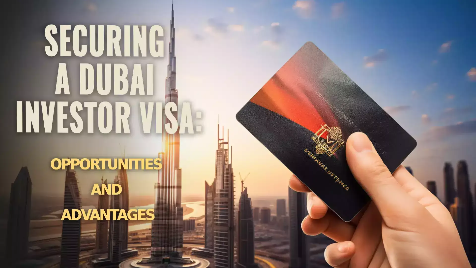 Image showing the Dubai skyline, representing the opportunities linked to the Dubai Investor Visa