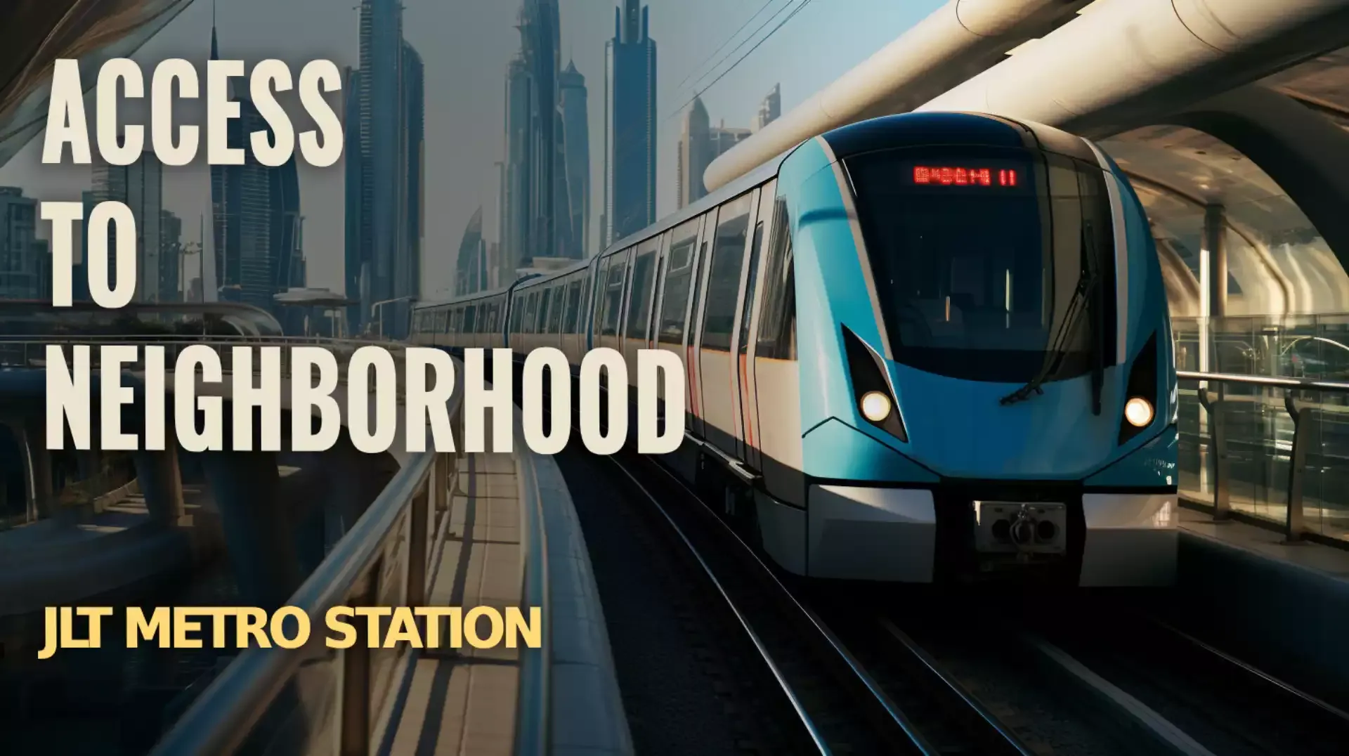 Neighborhood JLT Metro Station - Seamless Transit Experience