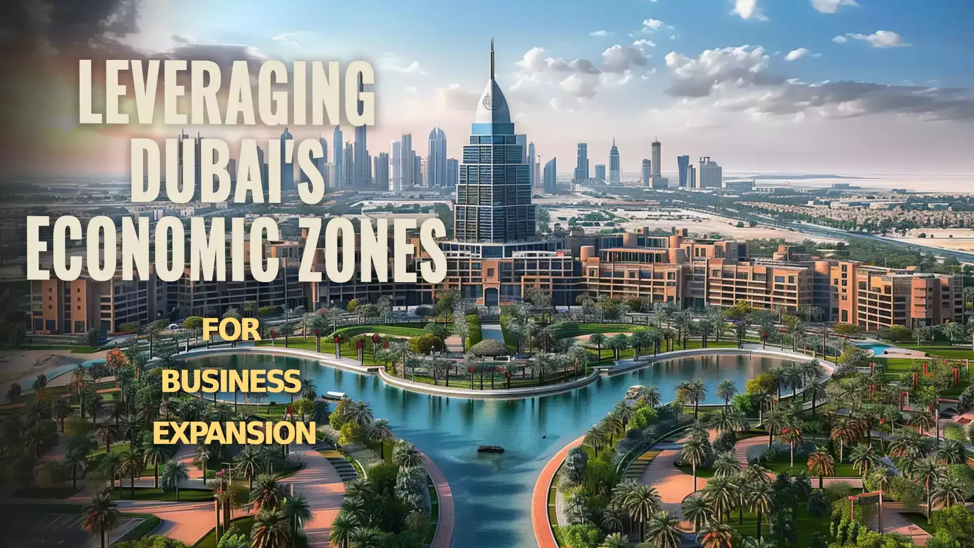 Image displaying the diverse economic zones of Dubai, representing strategic opportunities for business growth and investment