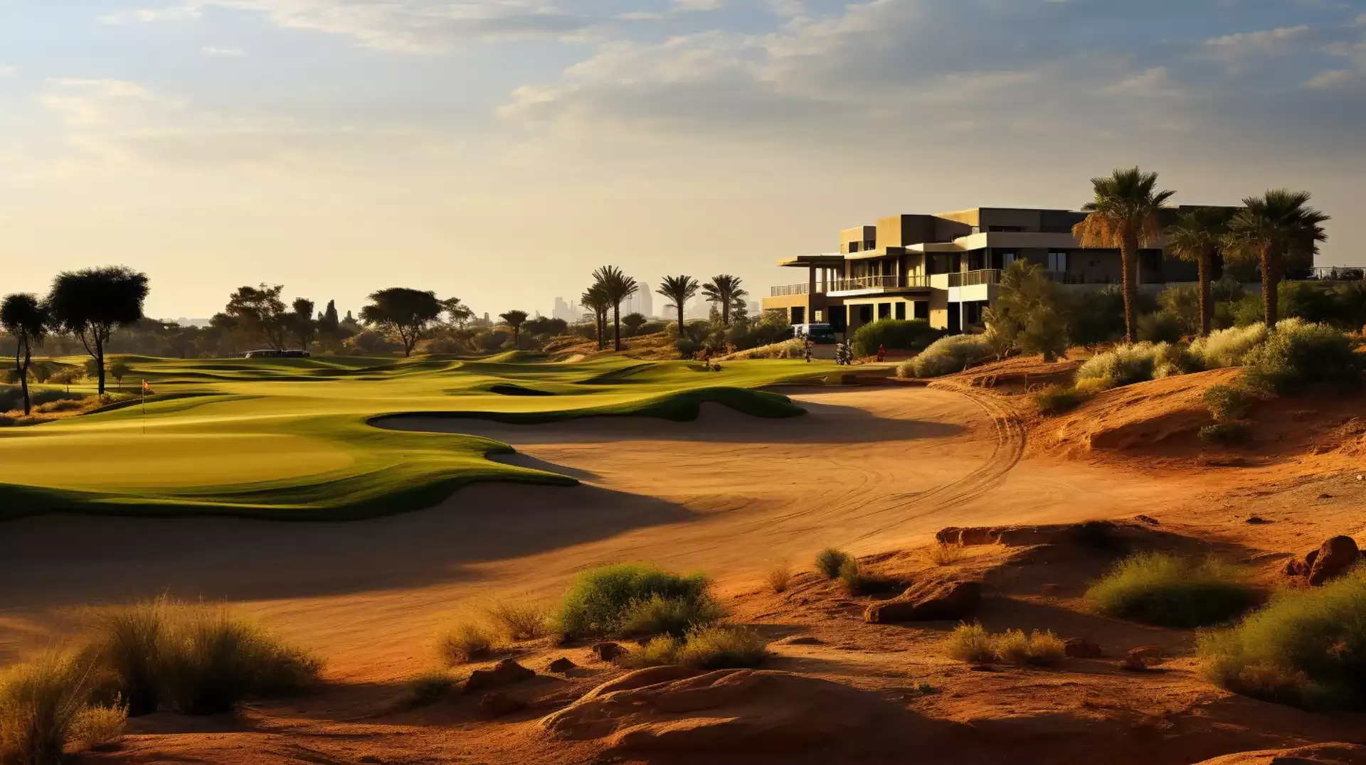 Breathtaking view of the Arabian Ranches Golf Club, Dubai, the perfect setting for a memorable holyday