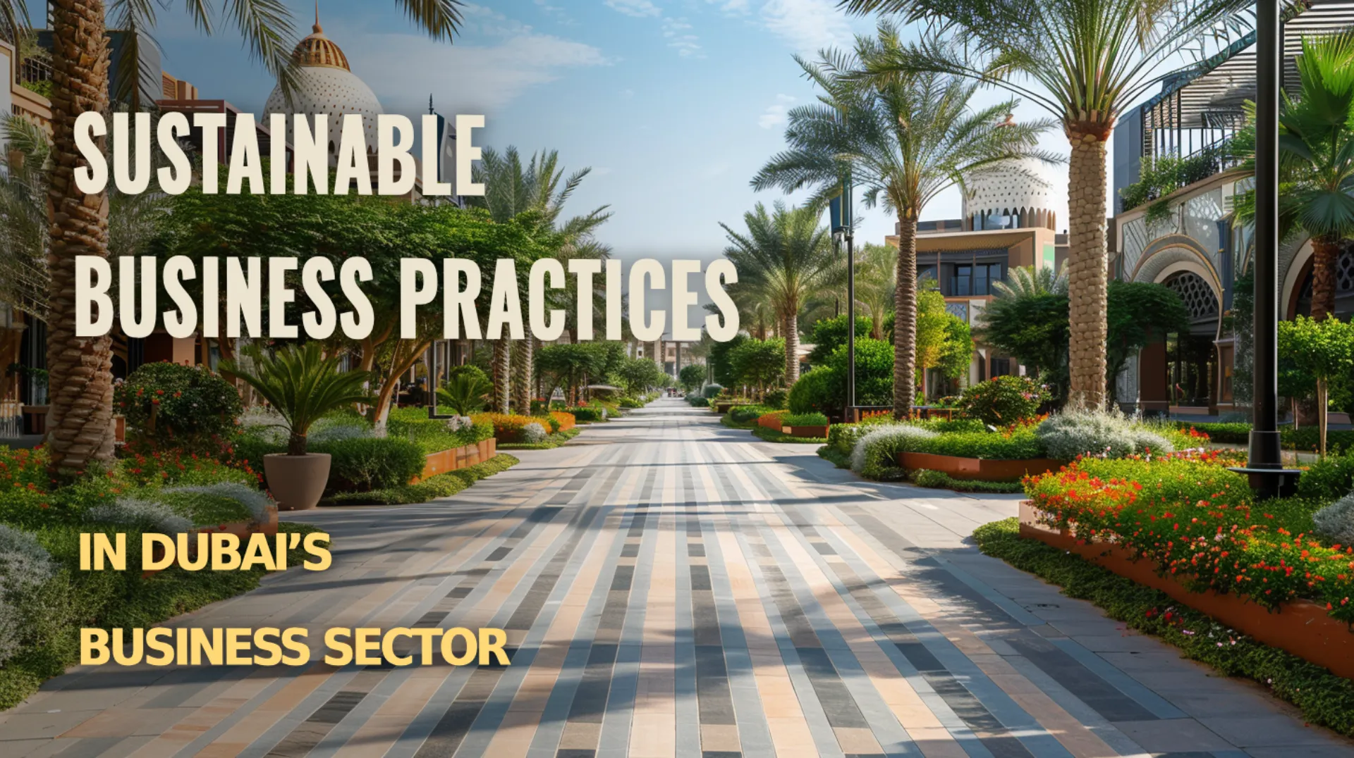 Infographic showcasing sustainable initiatives in Dubai's business sector