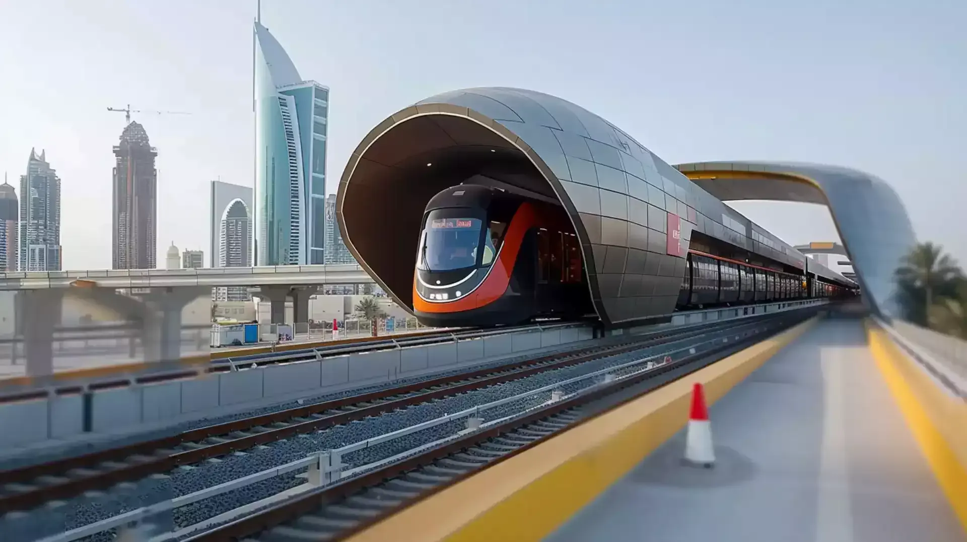 Illustration highlighting the convenience of the newly introduced metro line for Al Furjan residents
