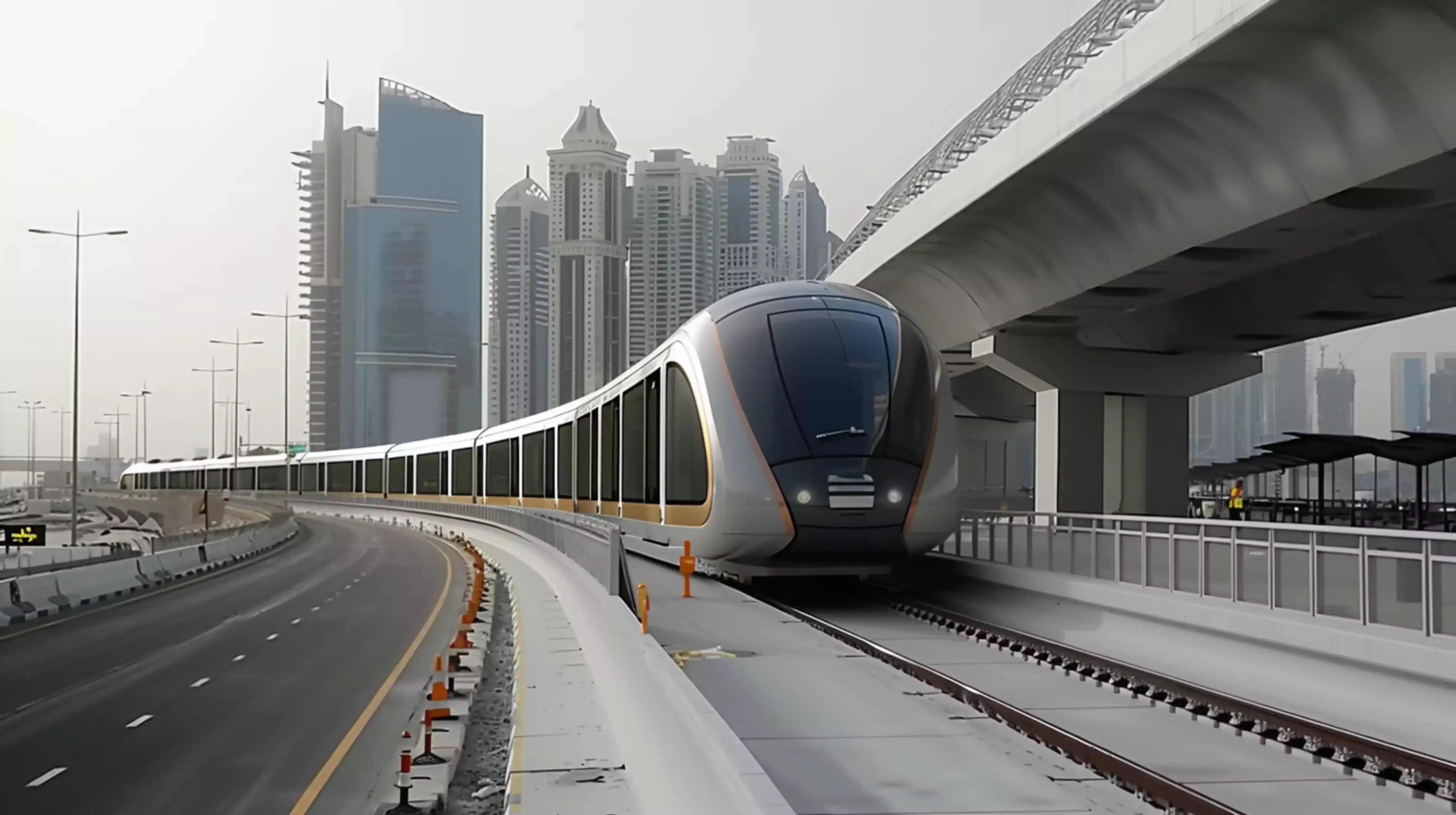 Visual representation of the extended metro line bringing enhanced connectivity to Al Furjan, Dubai
