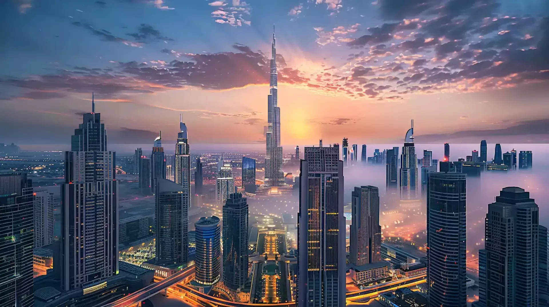 A compelling image highlighting the diverse business opportunities available in Dubai