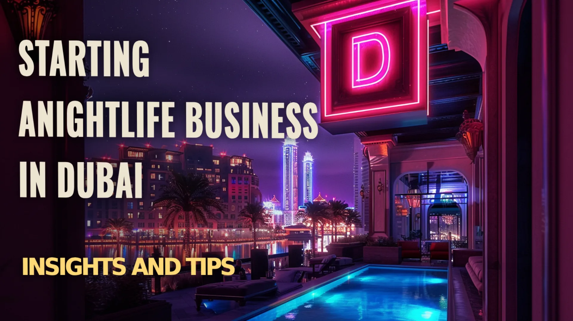 Business in Dubai: A vibrant nightclub scene, showcasing the city's thriving nightlife industry