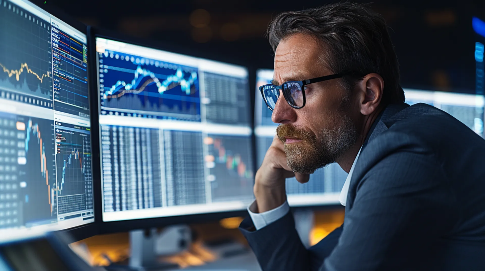 A focused data analyst sits at their computer, diligently analyzing datasets to derive valuable insights and inform decision-making processes