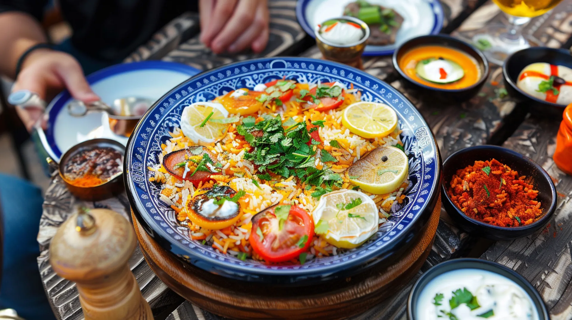 Romantic meal by the creek in Deira Gold Souk