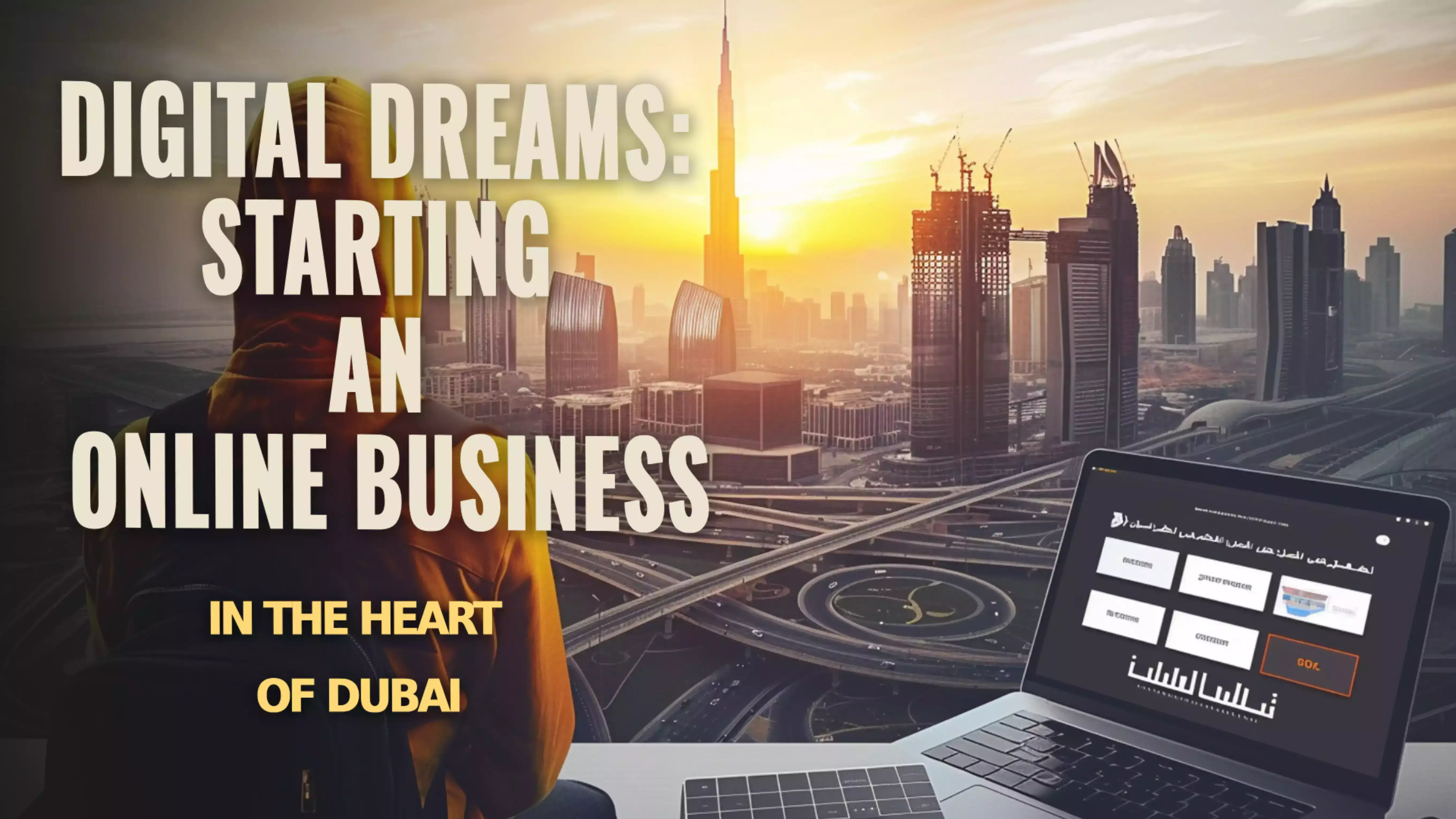Image showcasing the growth of online business in Dubai