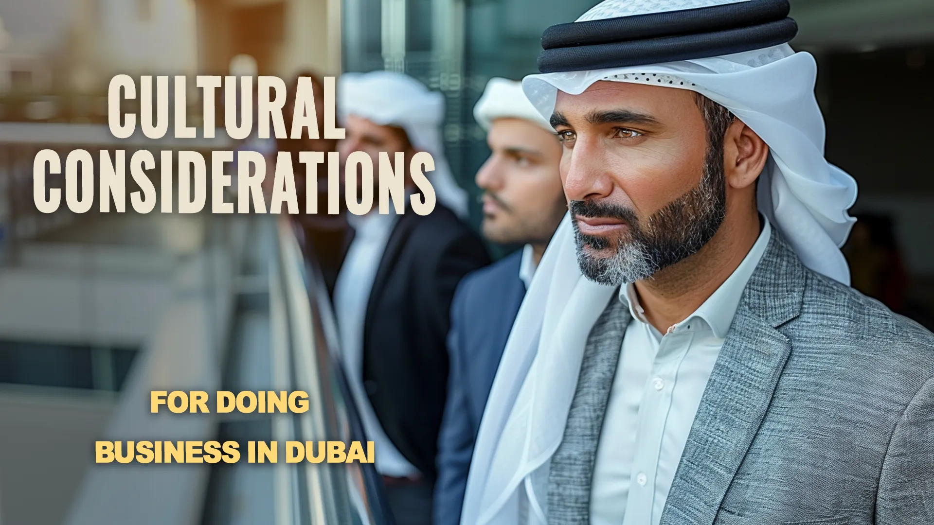 Experience the rich cultural tapestry of Dubai's business world through this image capturing its diverse array of professionals.