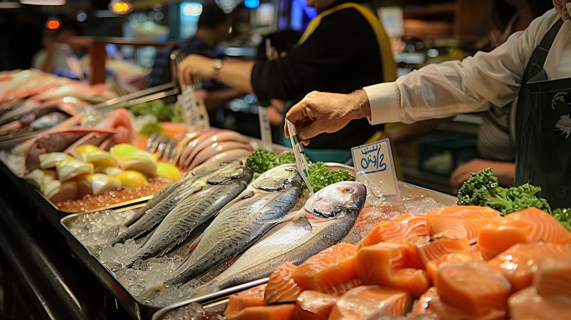 Explore the vibrant fish market in Neighborhood Deira