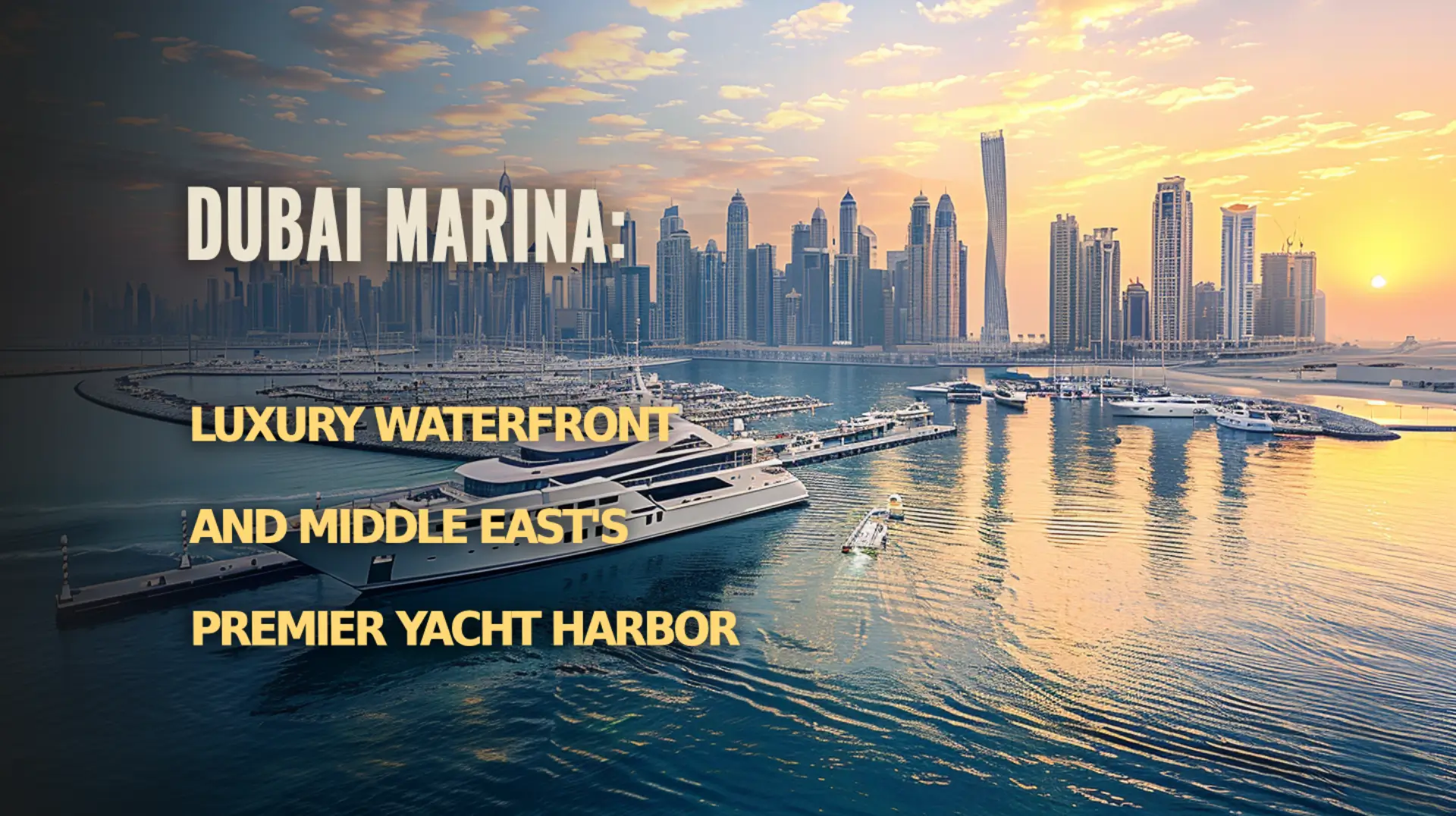 Experience the ultimate luxury waterfront at Dubai Marina