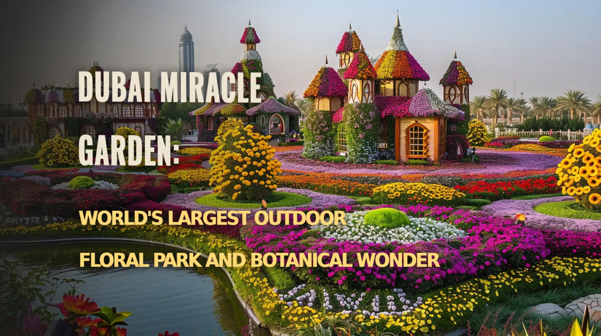 Experience the world's largest outdoor floral park at Dubai Miracle Garden