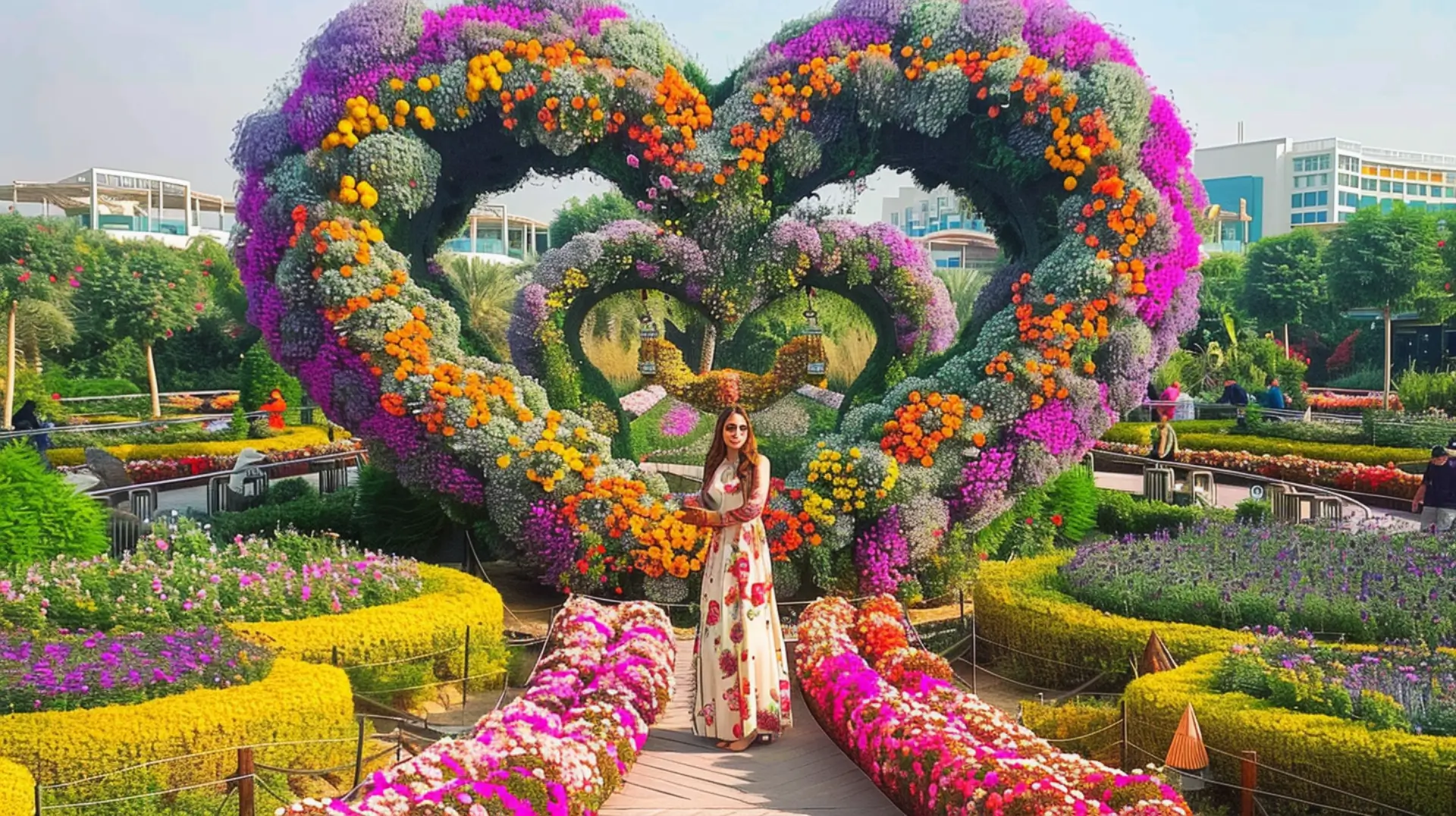 Witness the magic created by flowers at Dubai Miracle Garden