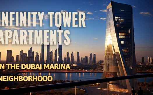 Infinity Tower Apartments in the Dubai Marina Neighborhood