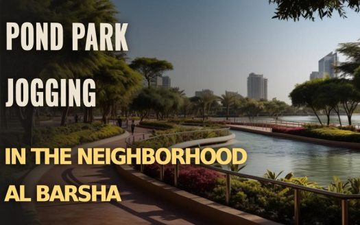 Pond Park Jogging in the Neighborhood Al Barsha