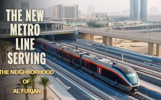 The New Metro Line Serving the Neighborhood of Al Furjan