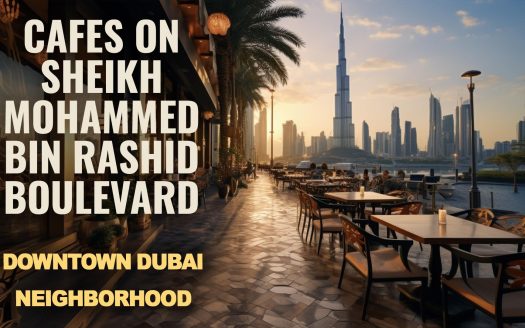 Cafes on Sheikh Mohammed Bin Rashid Boulevard in Downtown Dubai Neighborhood