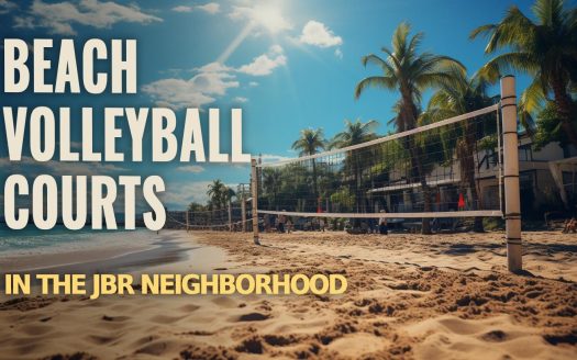 Beach Volleyball Courts in the JBR Neighborhood