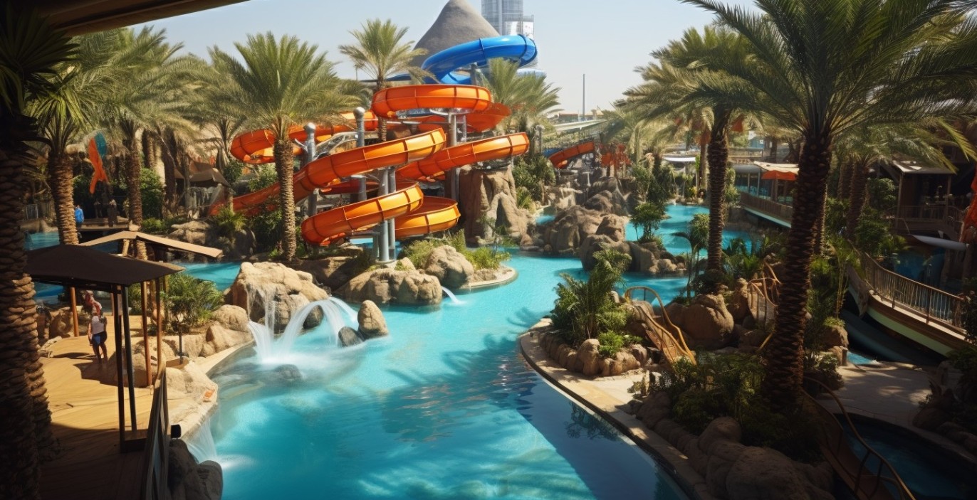 Thrills at Aquaventure Waterpark in Dubai