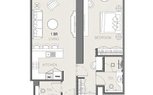 Apartment in MBL ROYAL in Dubai, UAE 2 rooms, 81m2