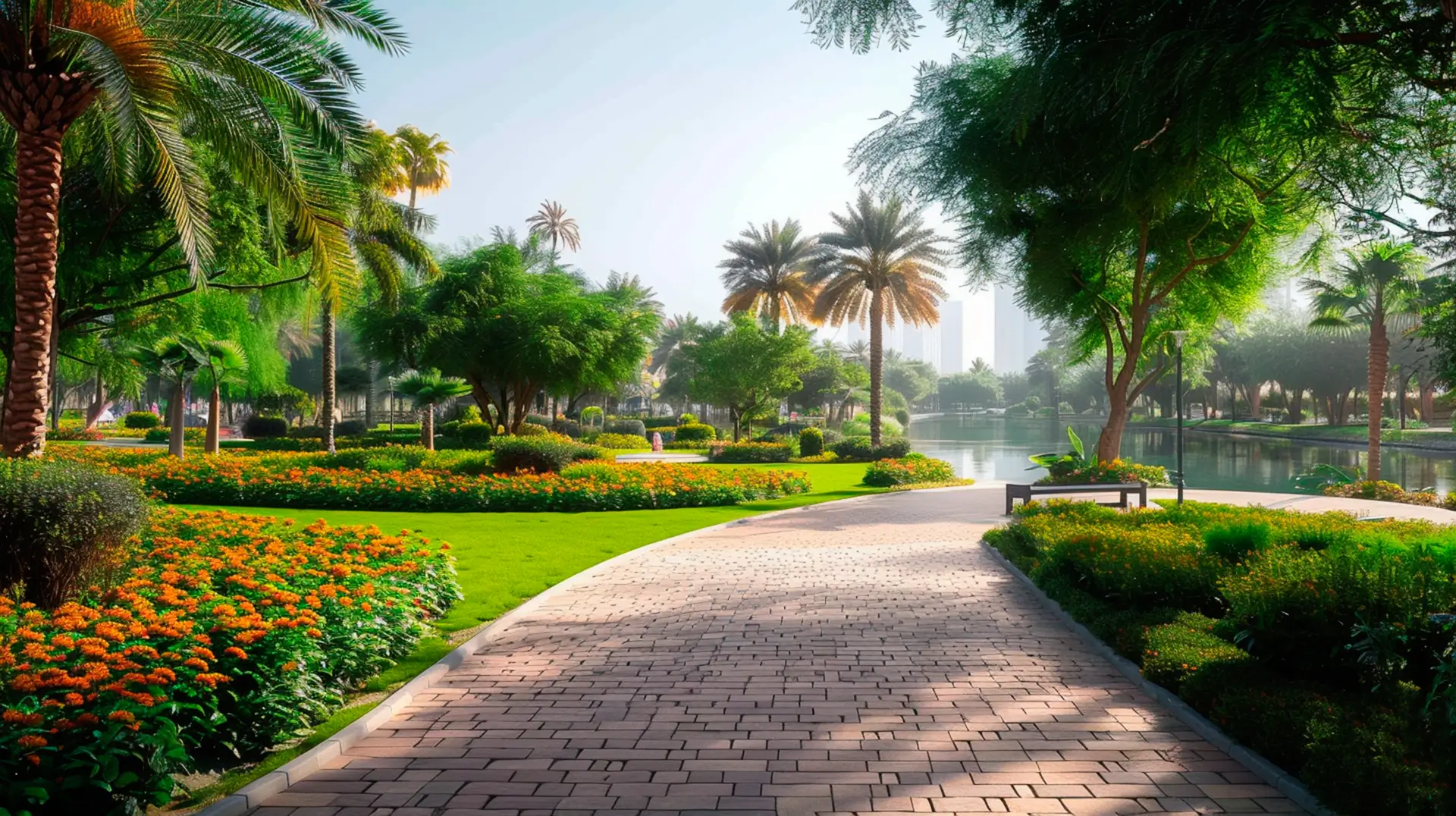 Green oasis in the heart of neighborhood Downtown Dubai