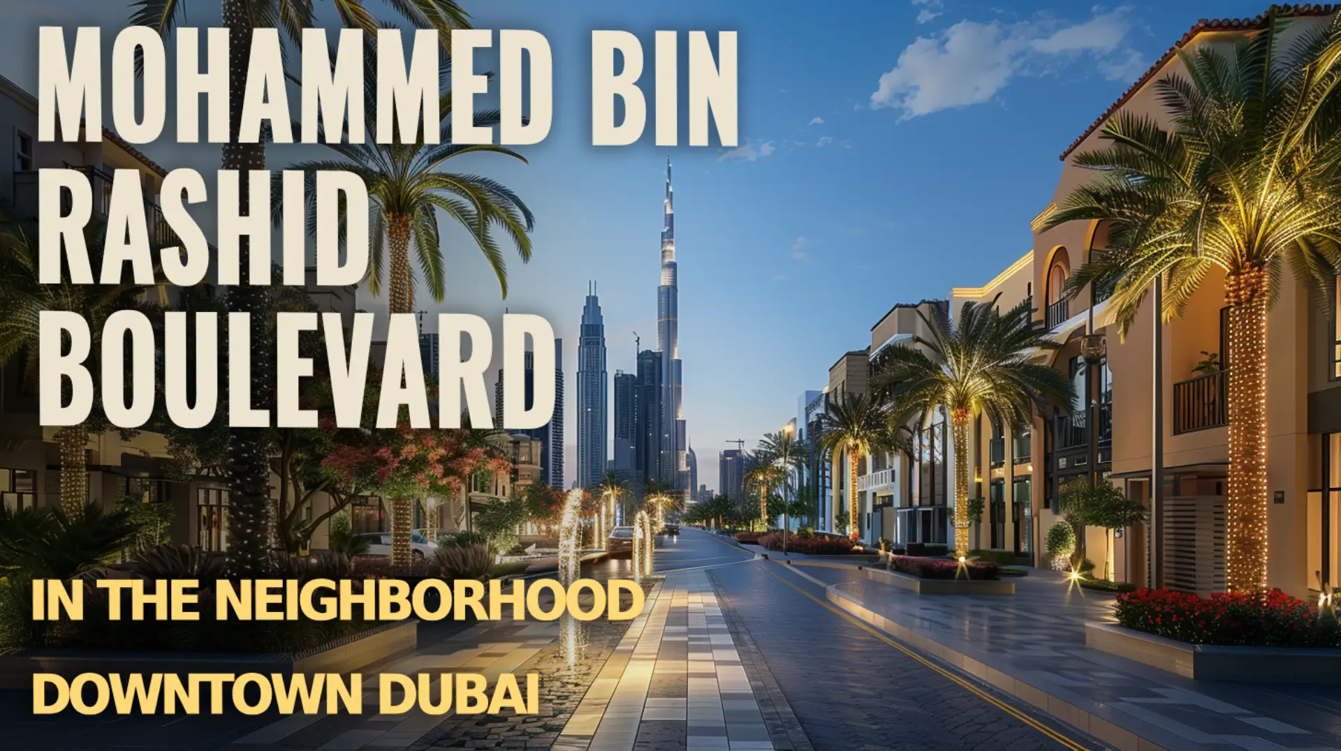 Mohammed Bin Rashid Boulevard in neighborhood Downtown Dubai