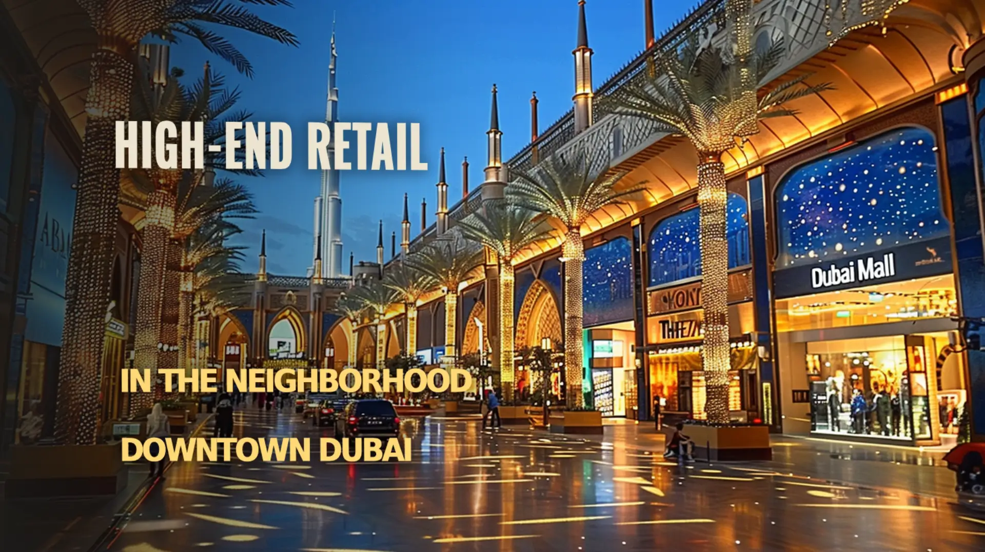 Experience Luxury Shopping in the Neighborhood Downtown Dubai 