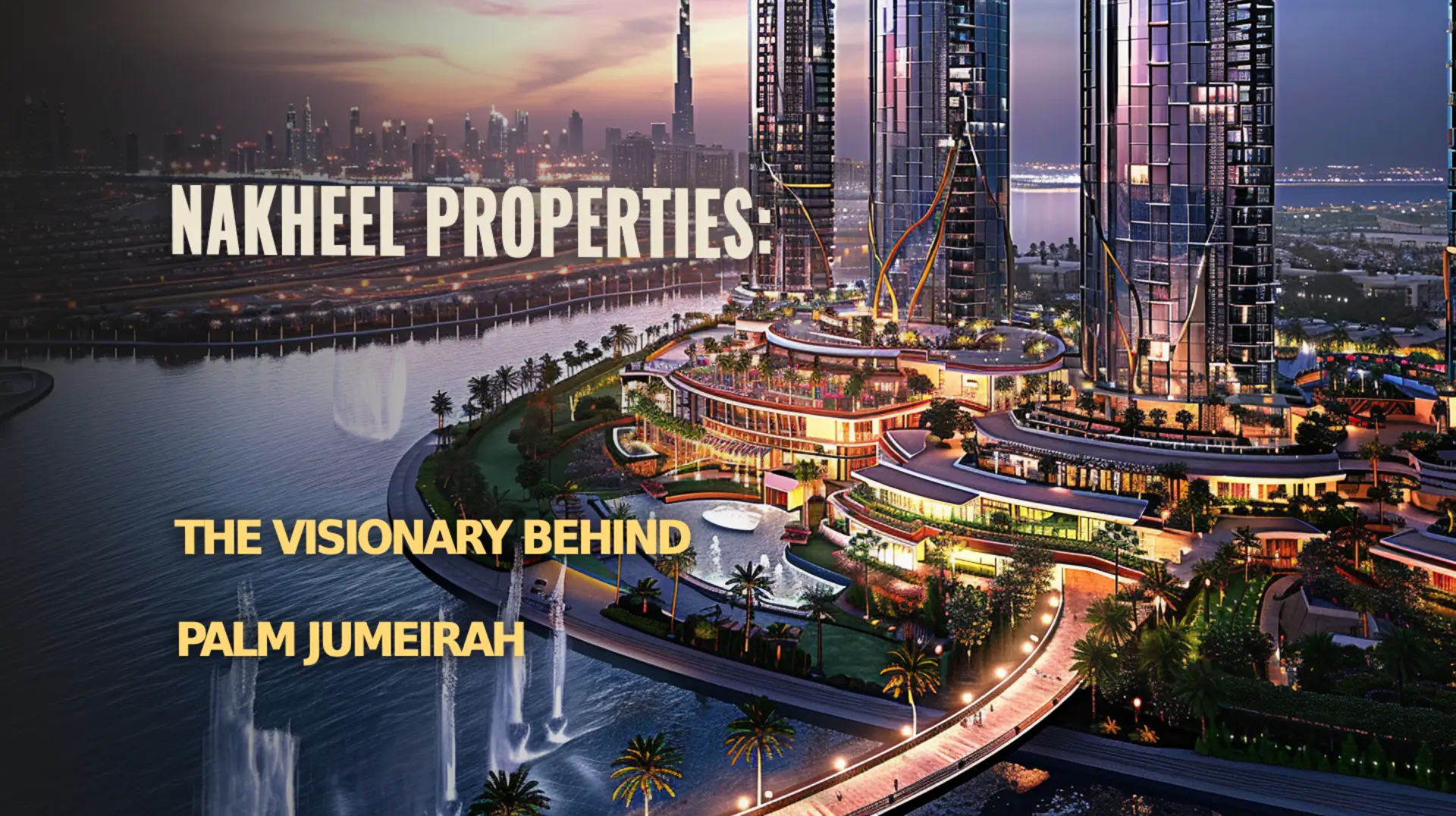 Iconic developments by Nakheel Properties