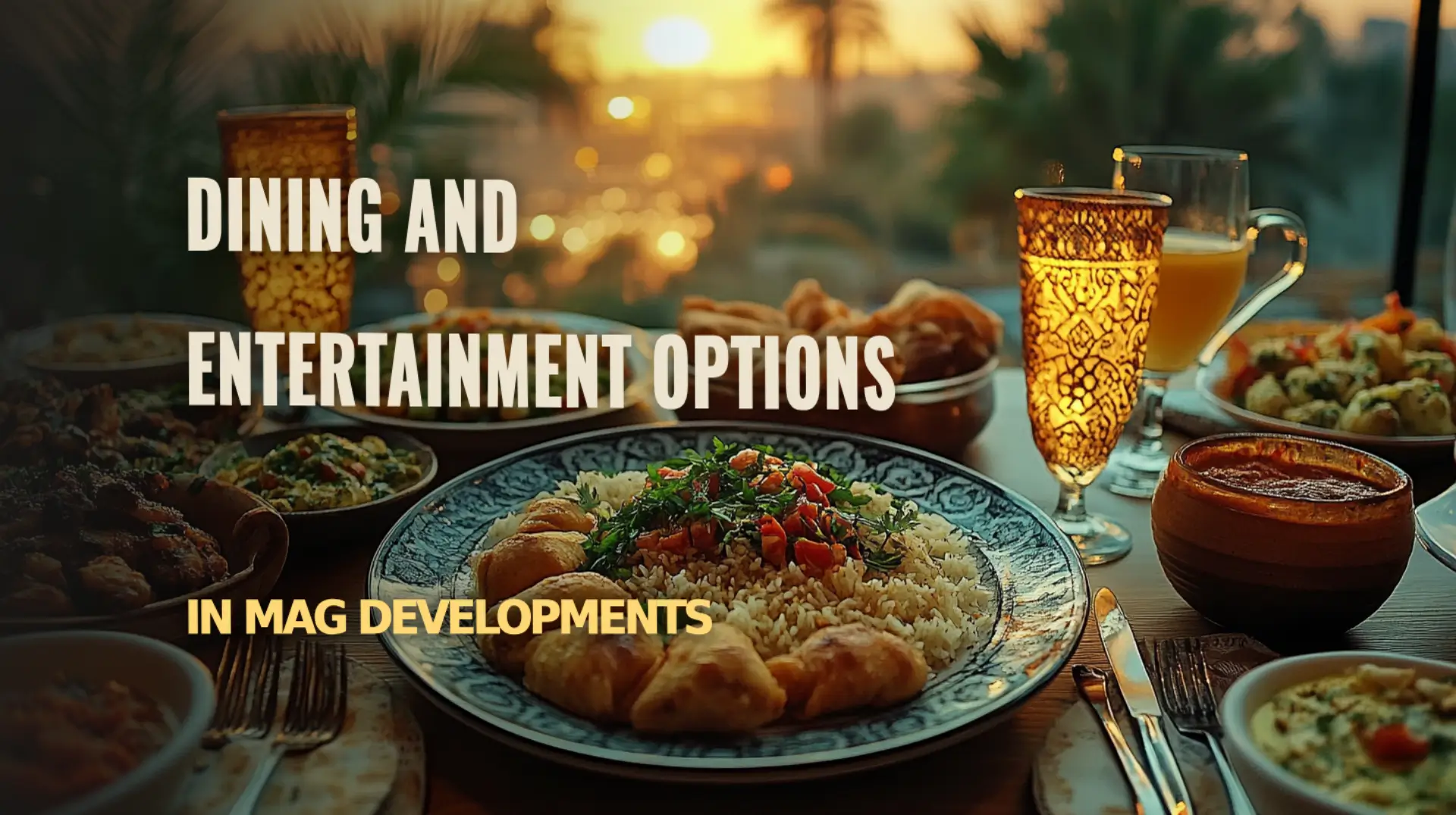 Dining and Entertainment in MAG Developments