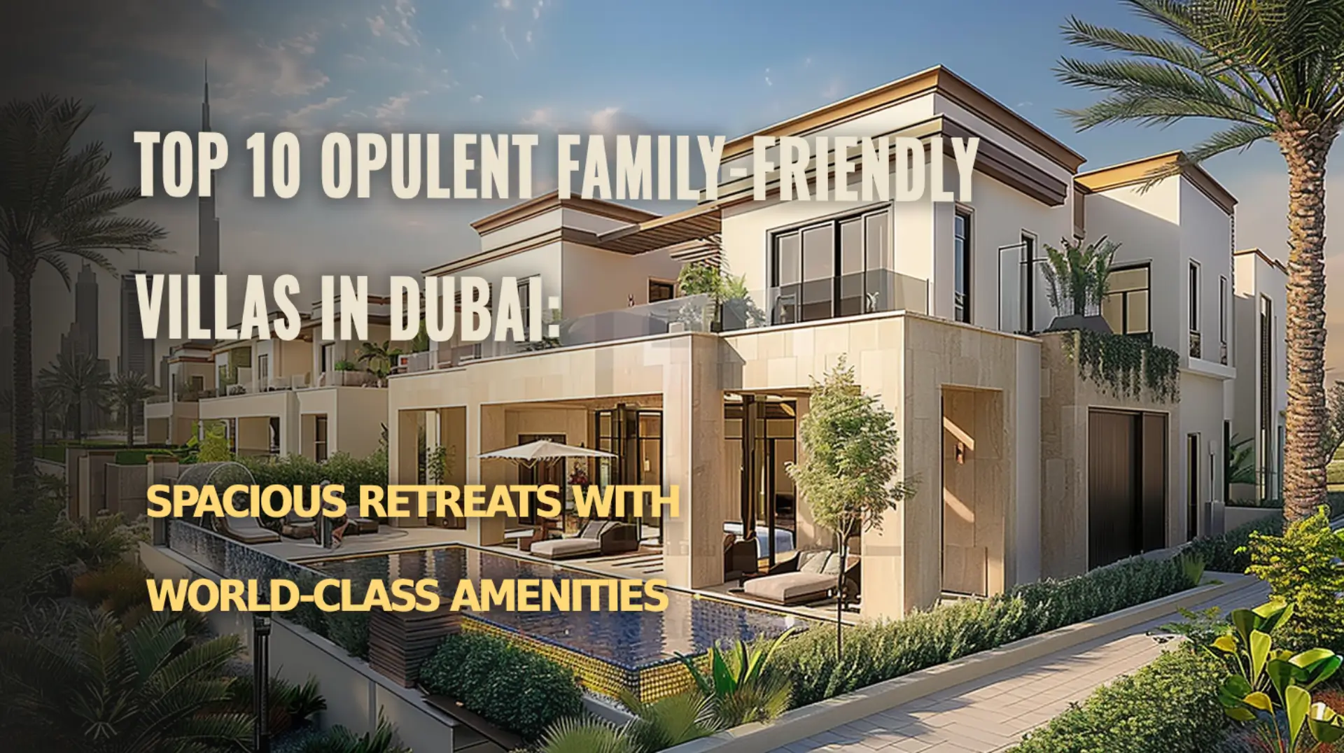 Discover the top 10 opulent family-friendly villas in Dubai offering luxury living