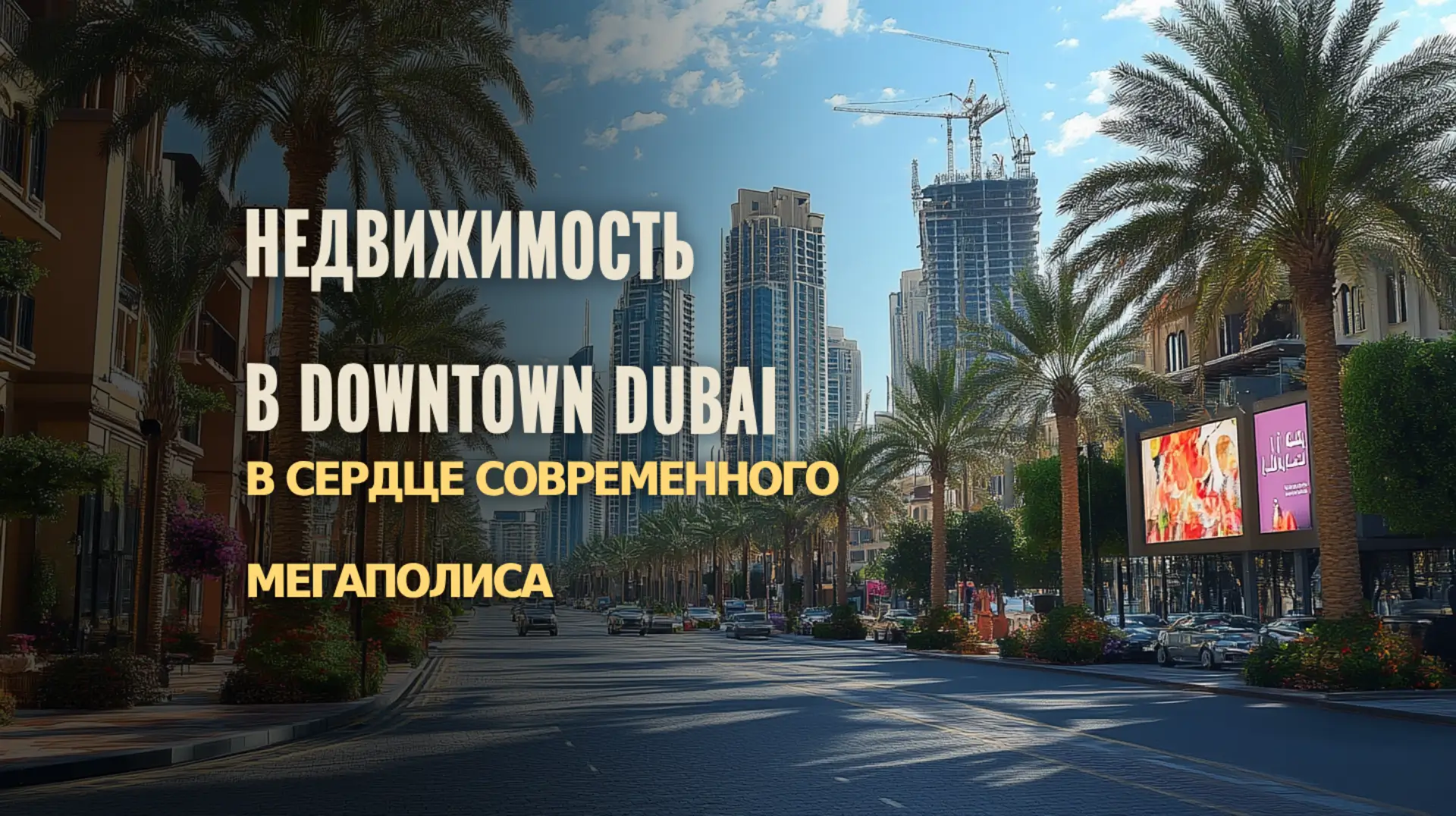 Недвижимость в Downtown Dubai – эксклюзивные апартаменты в сердце города.