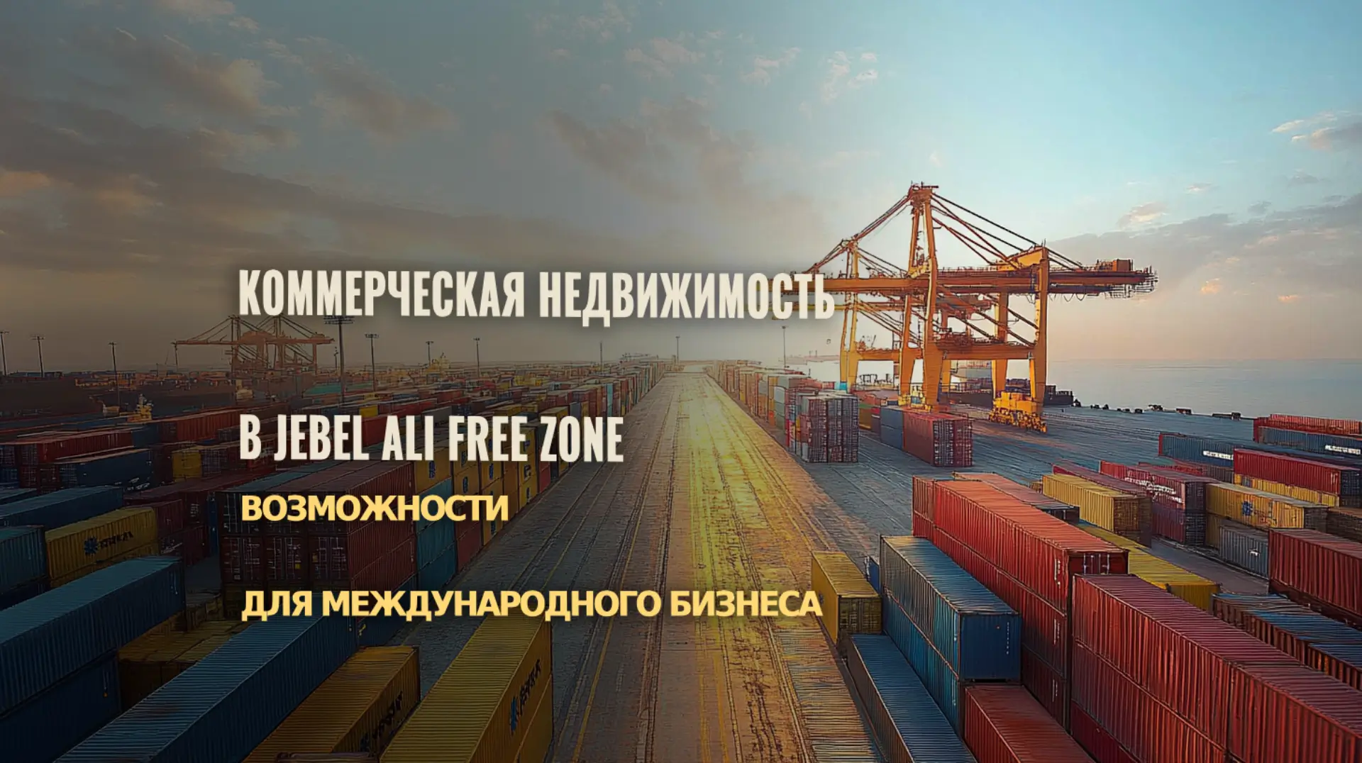 Коммерческая недвижимость в Jebel Ali Free Zone – промышленные объекты для производства и экспорта.