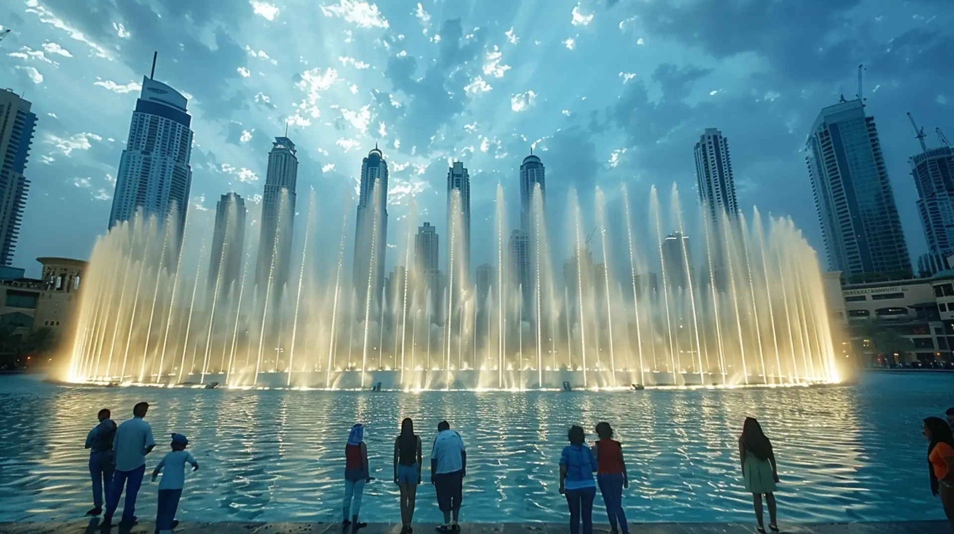 Experiencing the Dubai Fountain show is like stepping into a world of wonder. The shows run dailyi